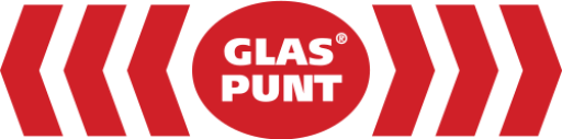 Het logo van Glaspunt B.V., uw glaszetter voor in Rijswijk